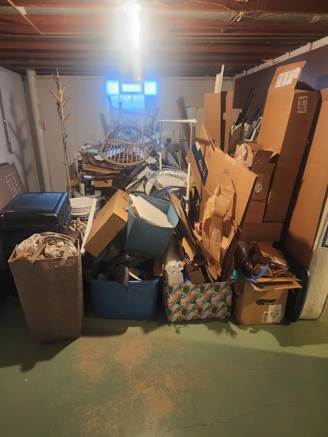 Roll-off dumpster container at job site for Construction Dumpster Rental in North Star